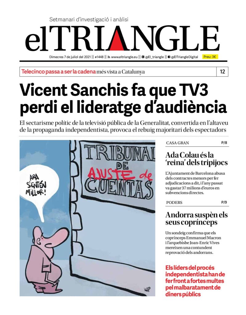 Vicent Sanchis fa que TV3 perdi el lideratge d’audiència