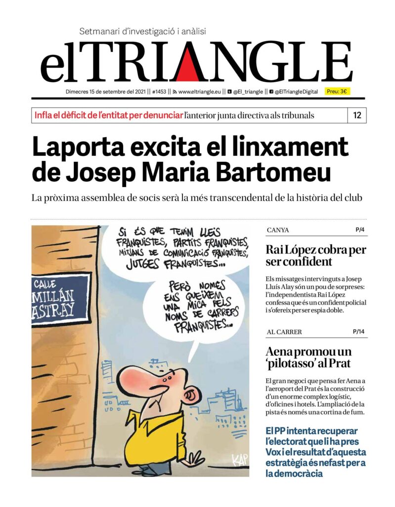 Laporta excita el linxament de Josep Maria Bartomeu