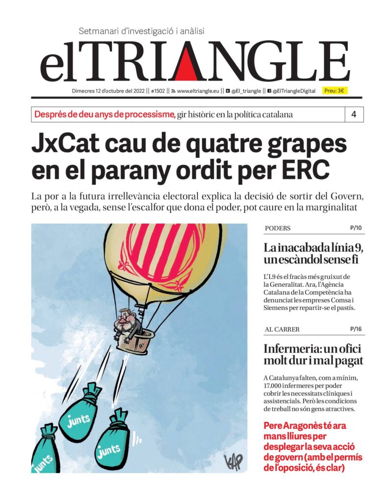 JxCat cau de quatre grapes en el parany ordit per ERC